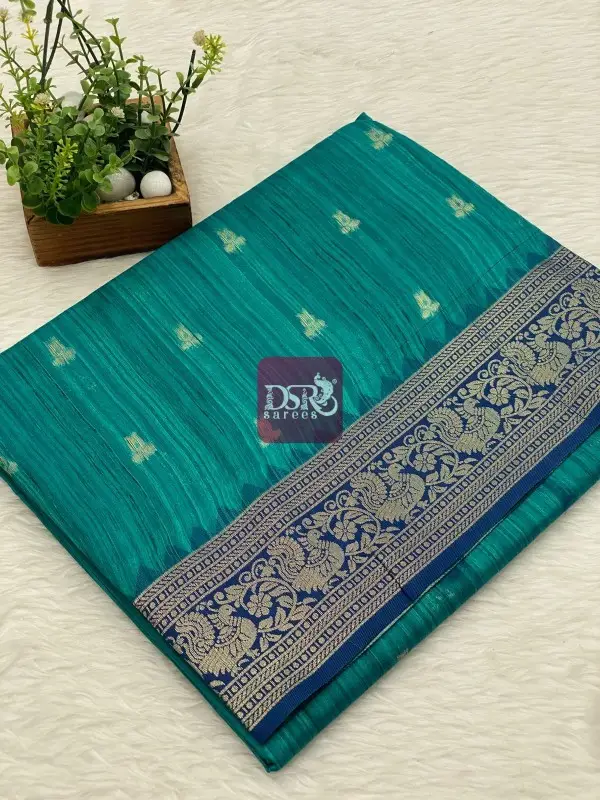 Munga Tussar Silk Sarees