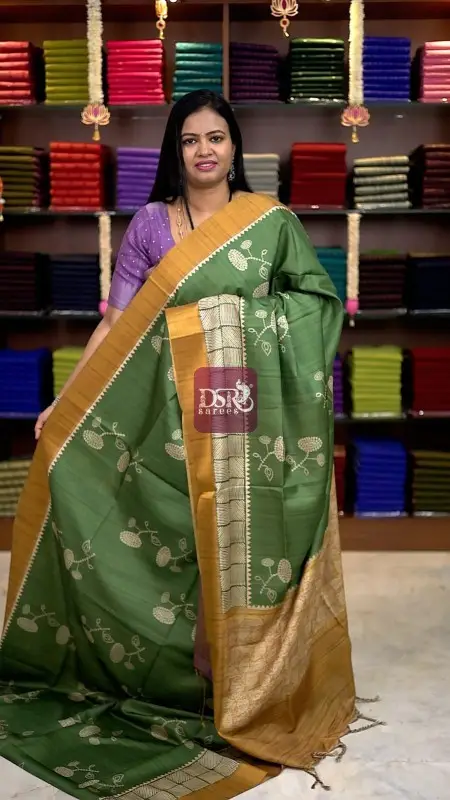 Semi Tussar Silk Sarees