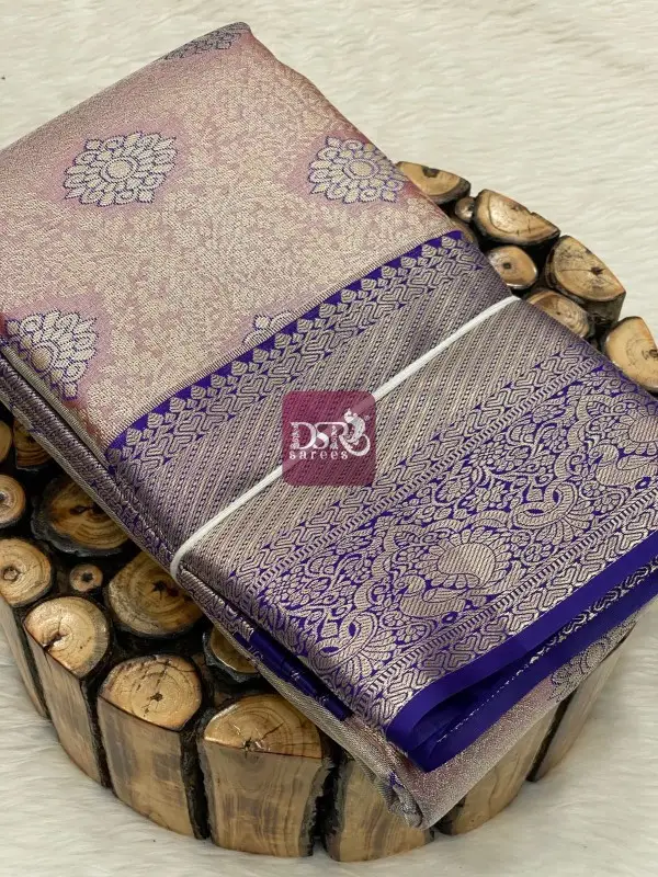 Kanchi Silver Tissue Bridal Saree