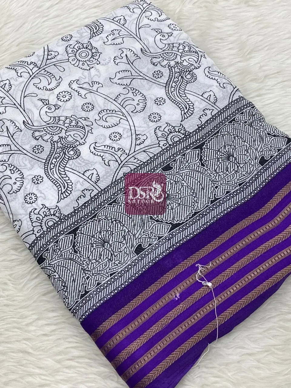 Viscose Chiffon Sarees - vol1