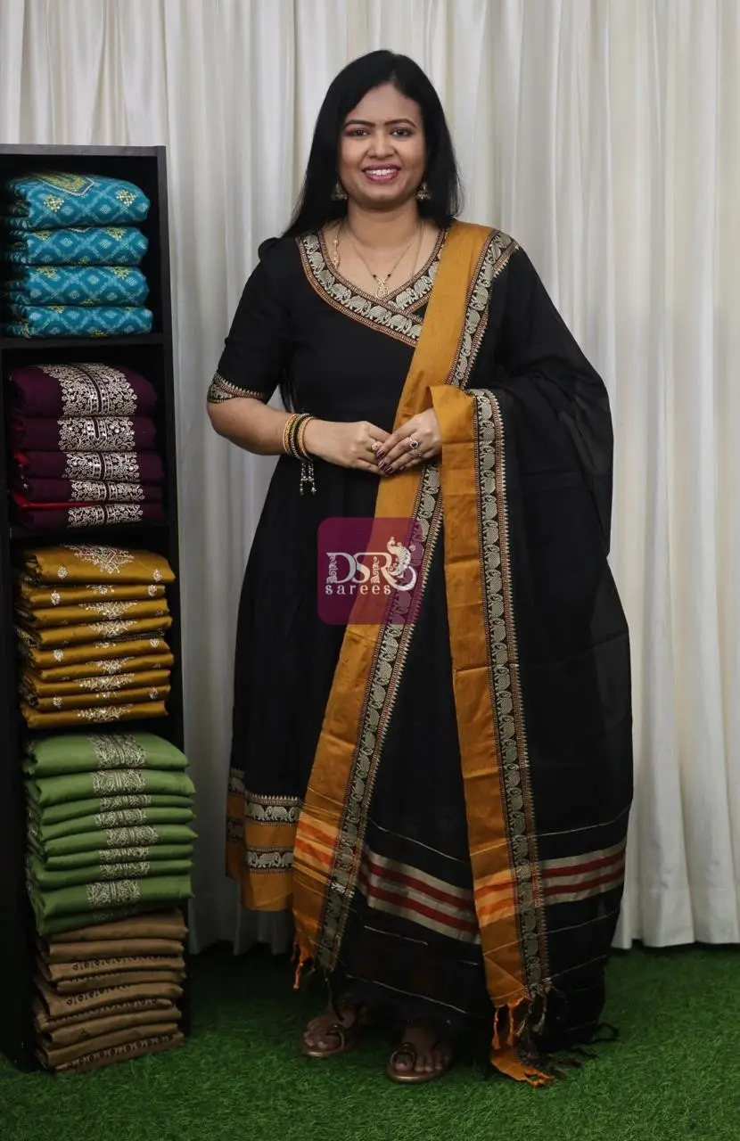 Narayanpet Anarkali Unstitched Salwar Sets