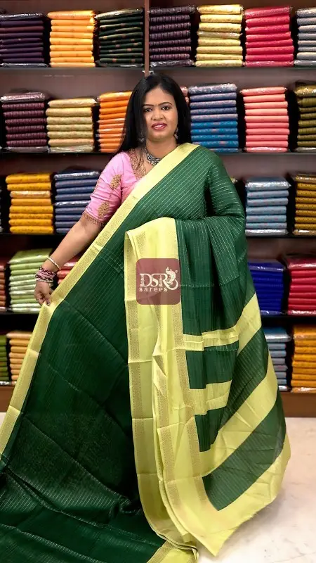 Semi Mysore Dola Crepe Saree