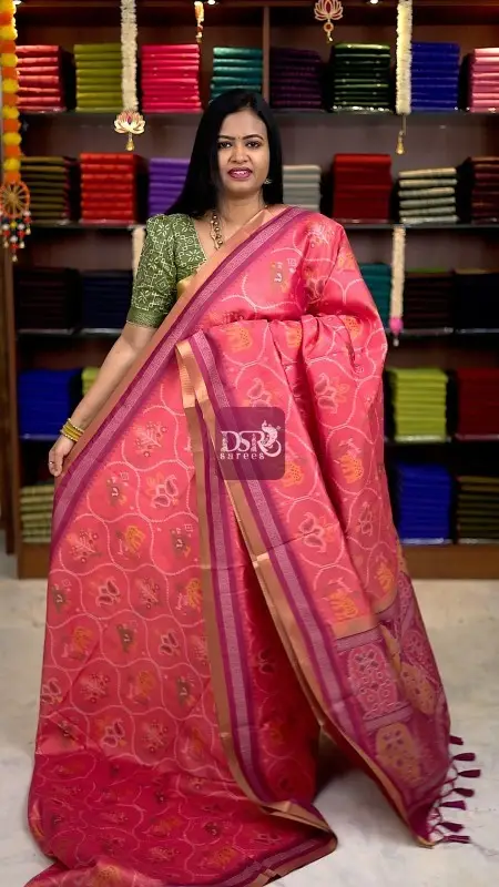 Raw Silk Pochampally Saree