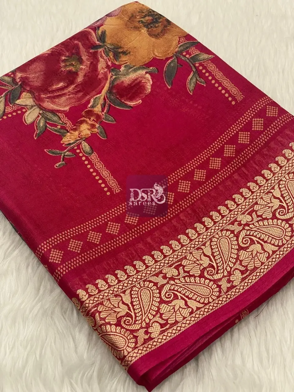 Viscose Chiffon Saree - vol8