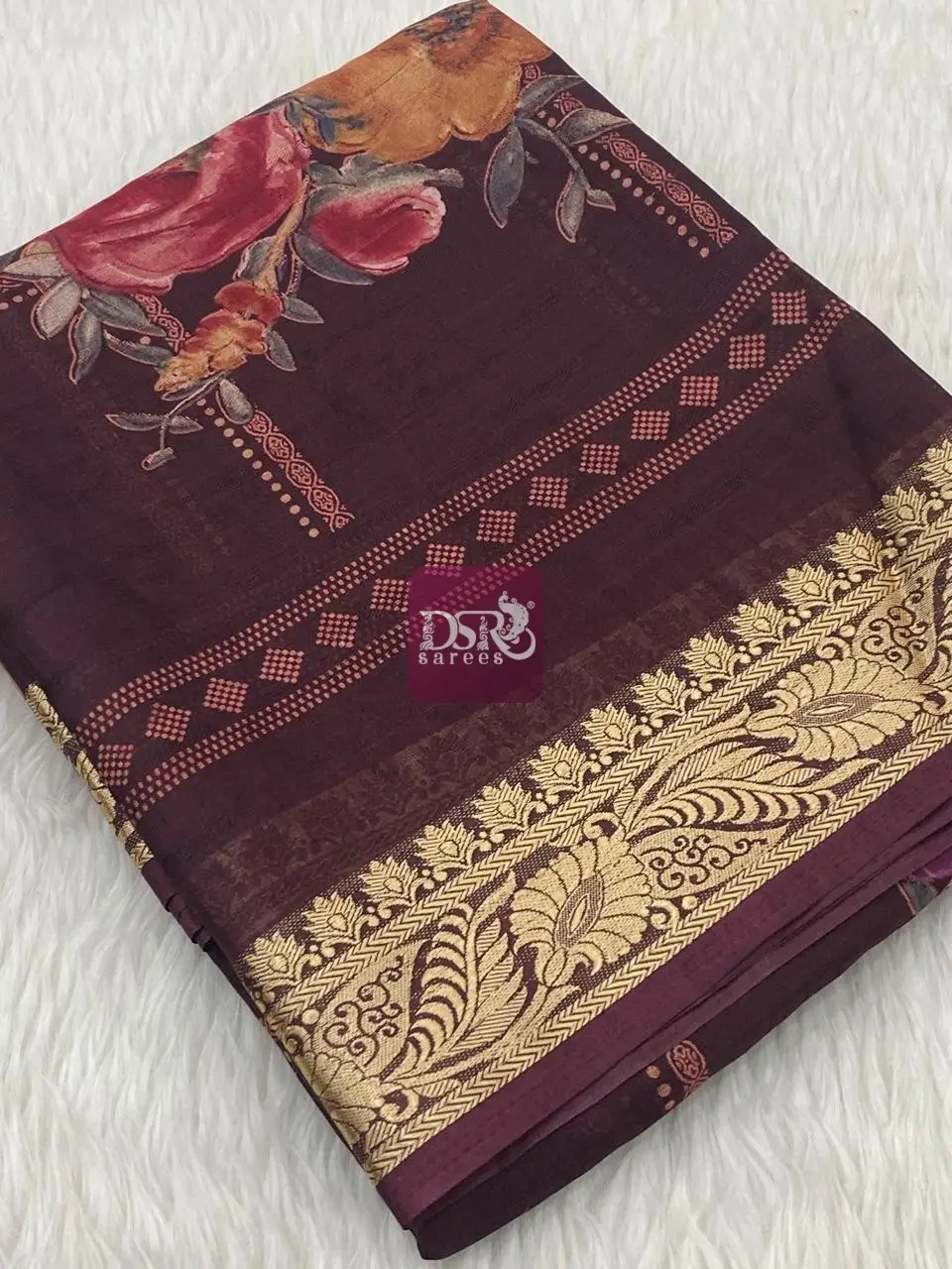Viscose Chiffon Saree - vol9