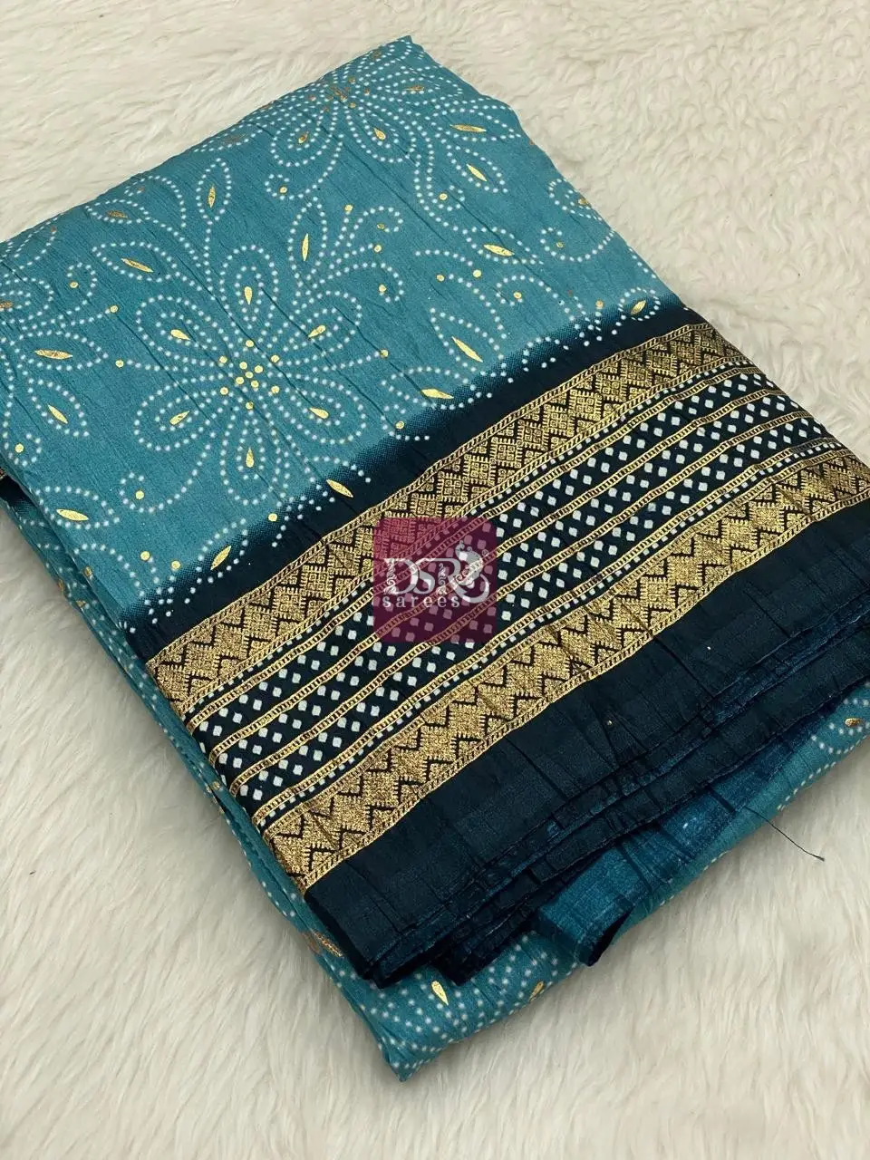 Bhandhini Crushed Chiffon Saree - vol1