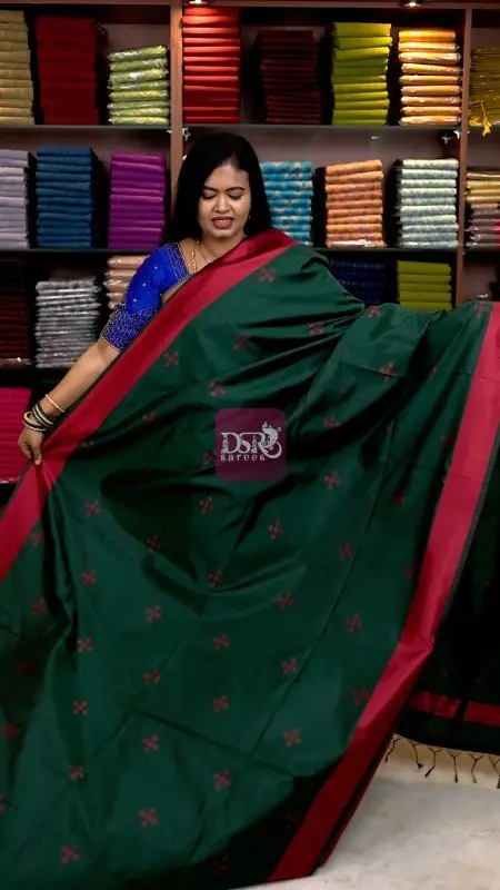 Kanchi Semi Silk Meena Butta Saree
