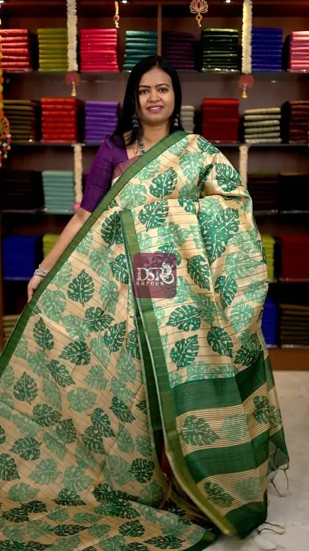 Semi Tussar Silk Sarees
