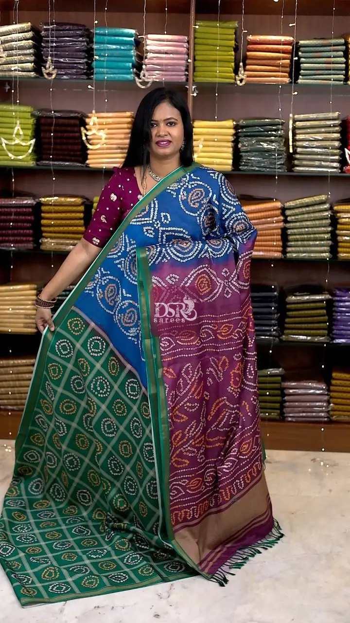 Bhandhini Linen Saree