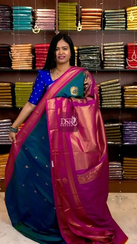 Semi Gadwal Border Sarees