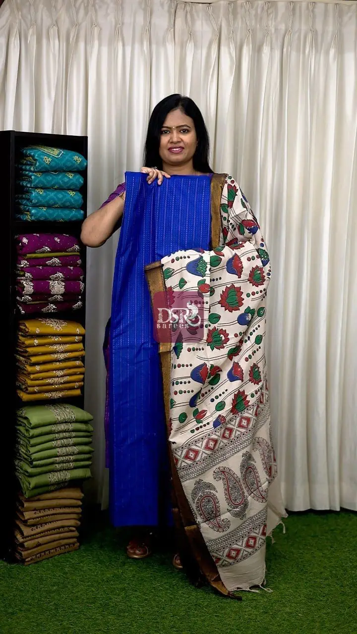 Arani Semi Silk With Nizam Border Dupatta