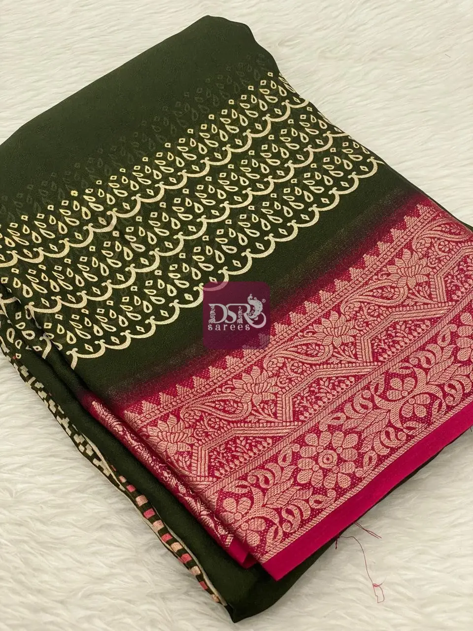 Viscose Chiffon Saree - vol6