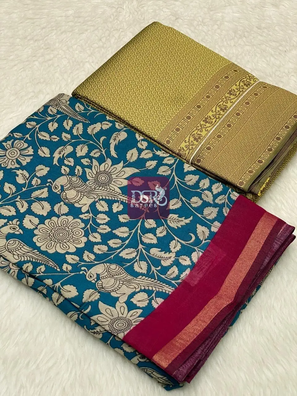 Ajrak Silk +  Free Saree