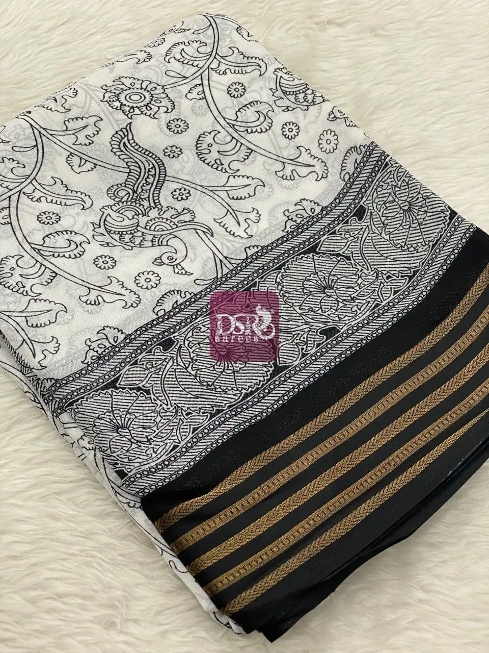 Viscose Chiffon Sarees - vol1