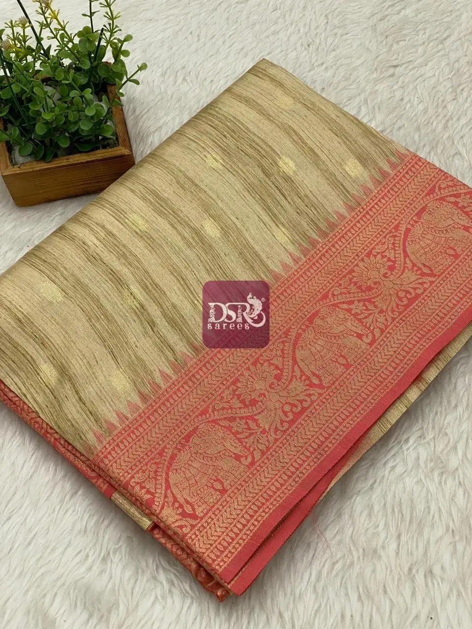 Munga Tussar Silk Sarees