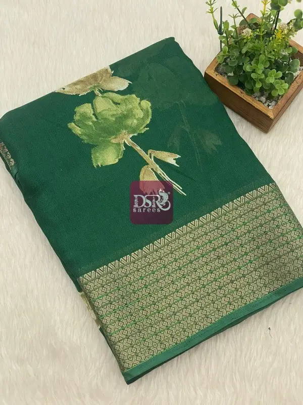 Viscose Chiffon Sarees -vol2