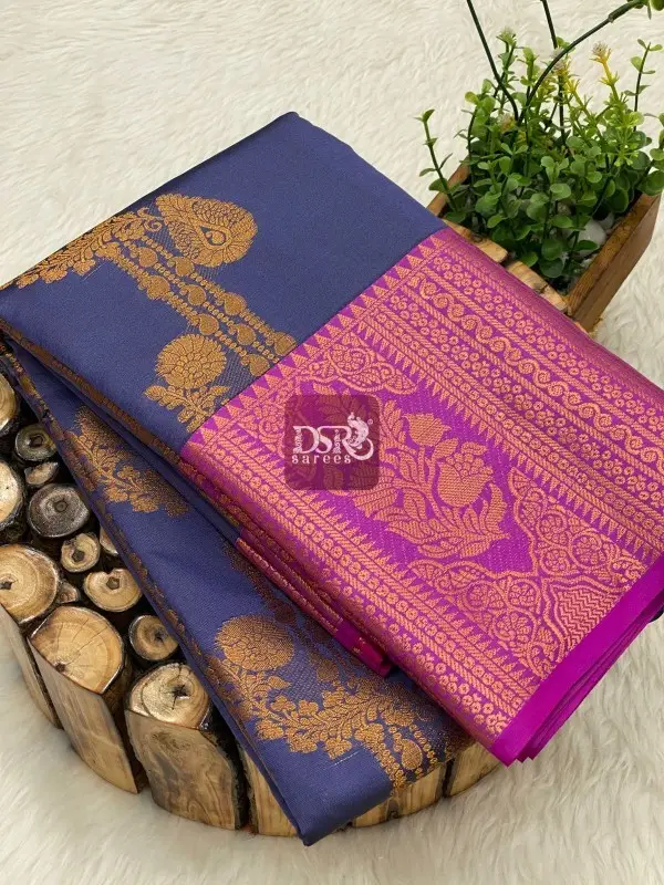 Premium Kanchi Korvai Border Saree