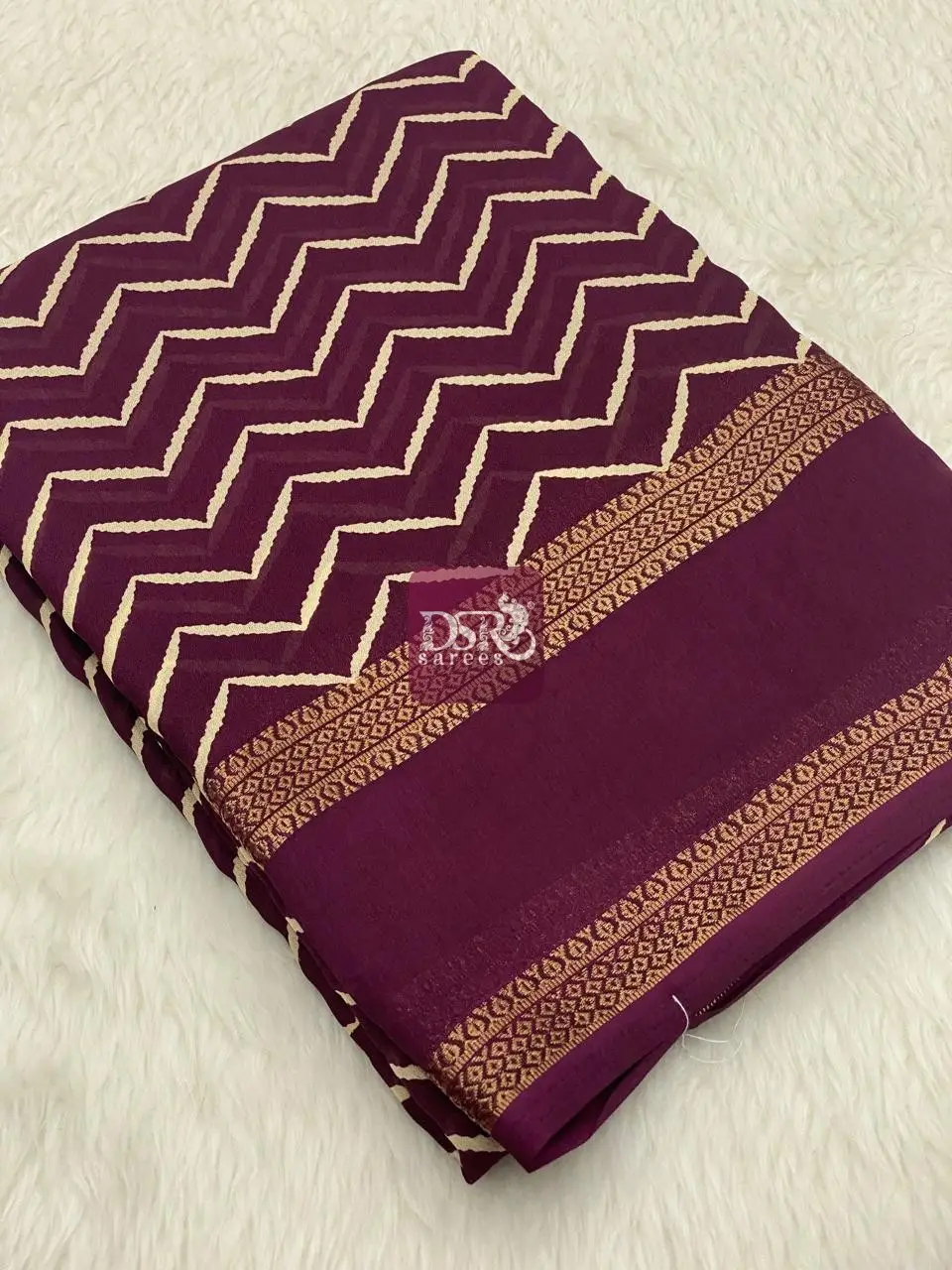 Viscose Chiffon Saree - vol9