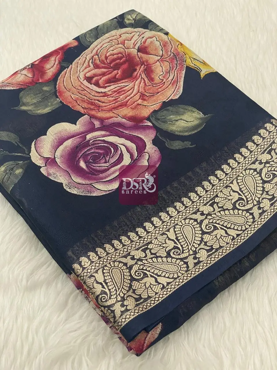 Viscose Chiffon Saree - vol8