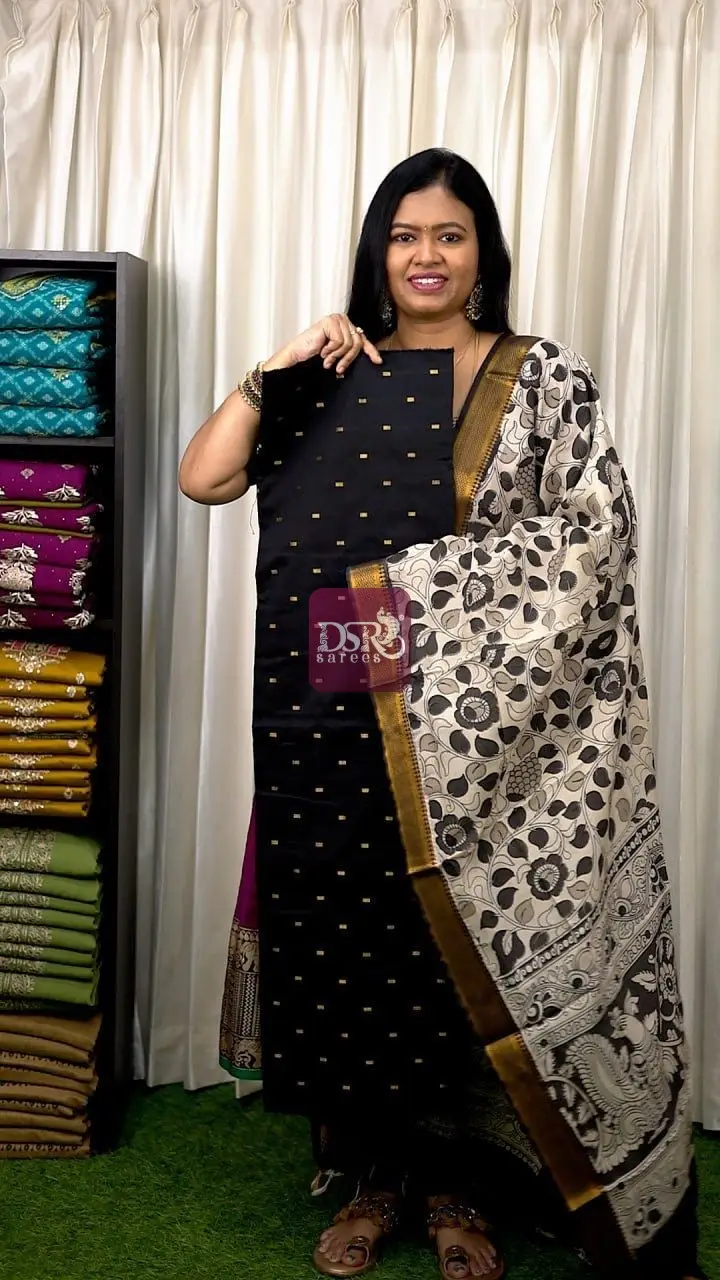 2 Pc Semi Dupion Salwar Suits - vol1