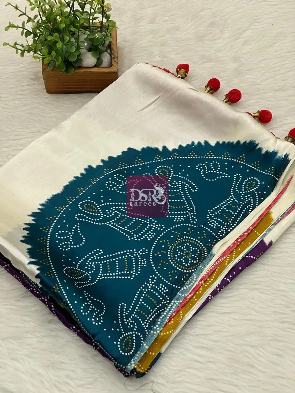 Bandhini Satin Silk Sarees