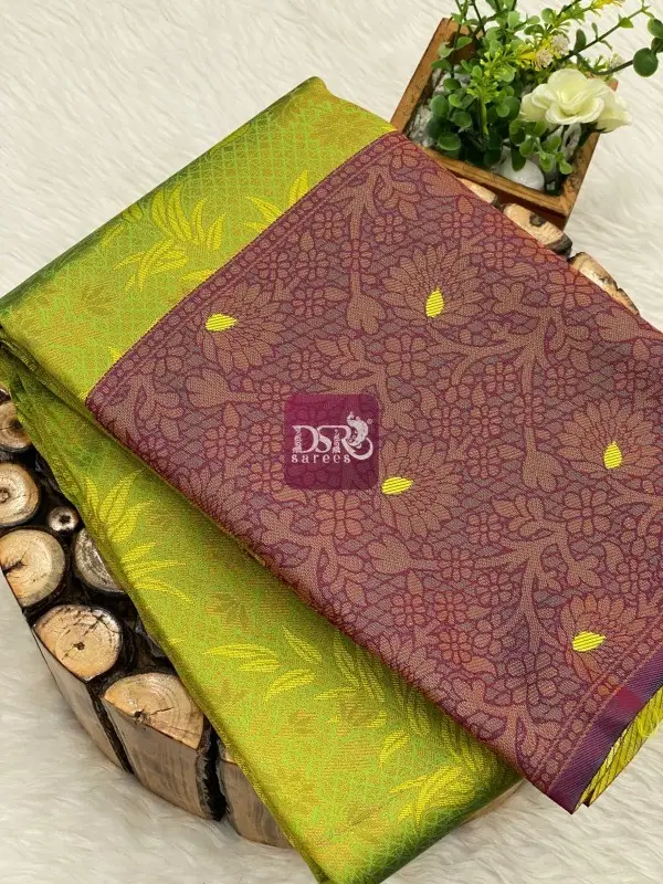 Semi Kanchi Brocade Silk Sarees