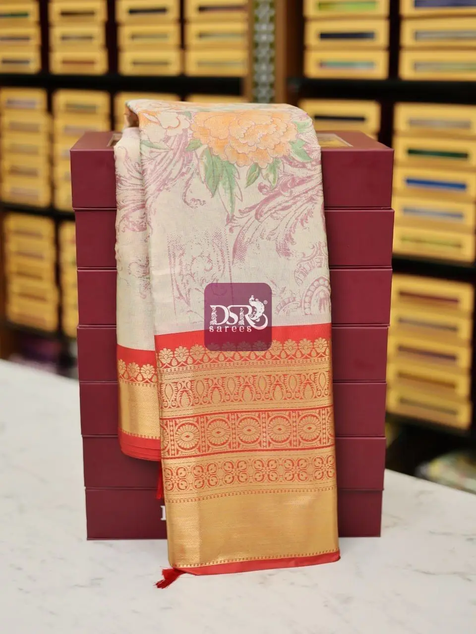 Printed Tissue Silk Sarees