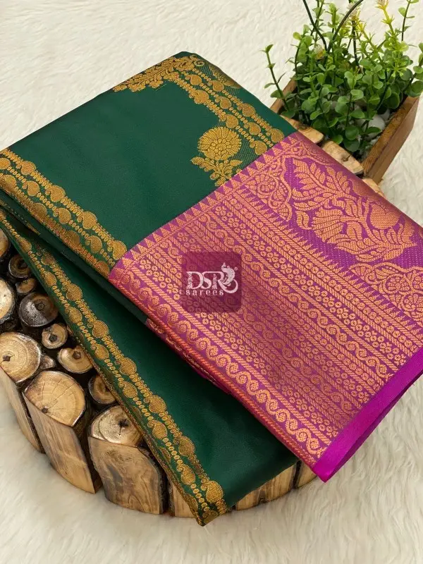 Premium Kanchi Korvai Border Saree