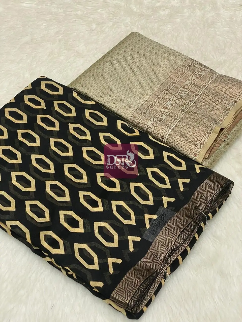 Viscose Chiffon Sarees + Free Saree