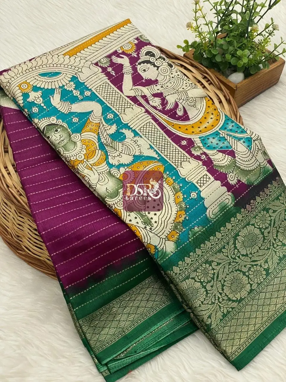 Kalamkari Dola Saree