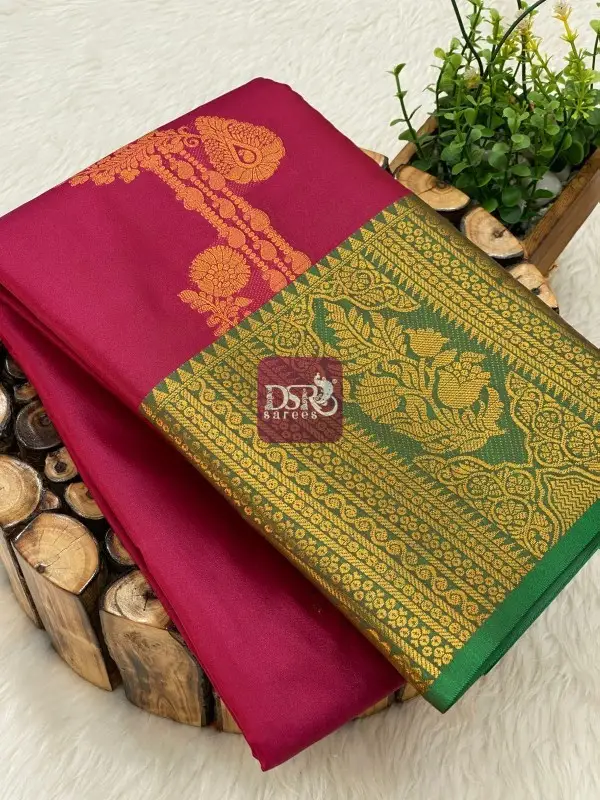 Premium Kanchi Korvai Border Saree