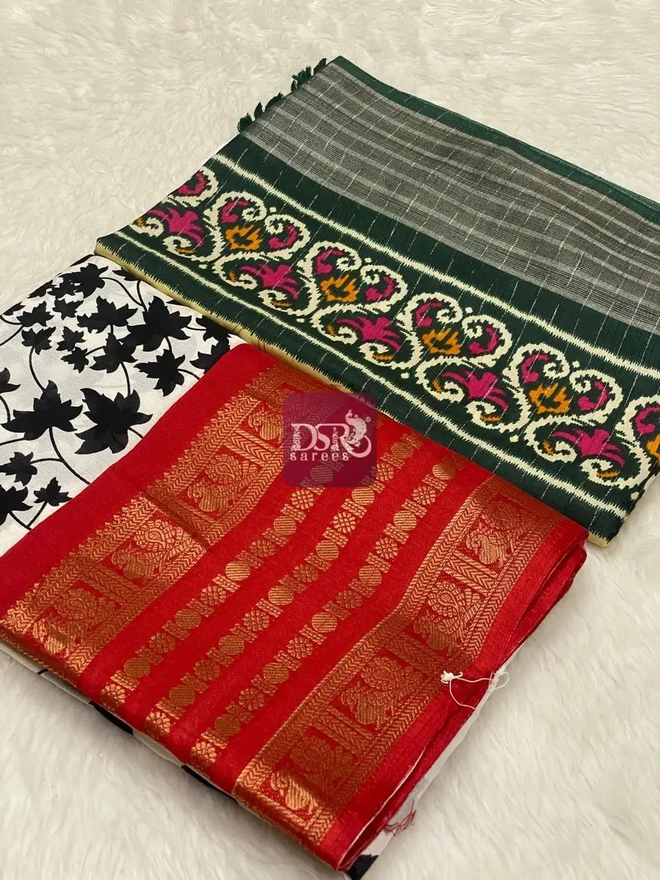 Tissue Dola Sarees + Free Saree