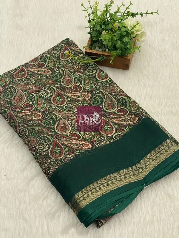 Viscose Chiffon Sarees
