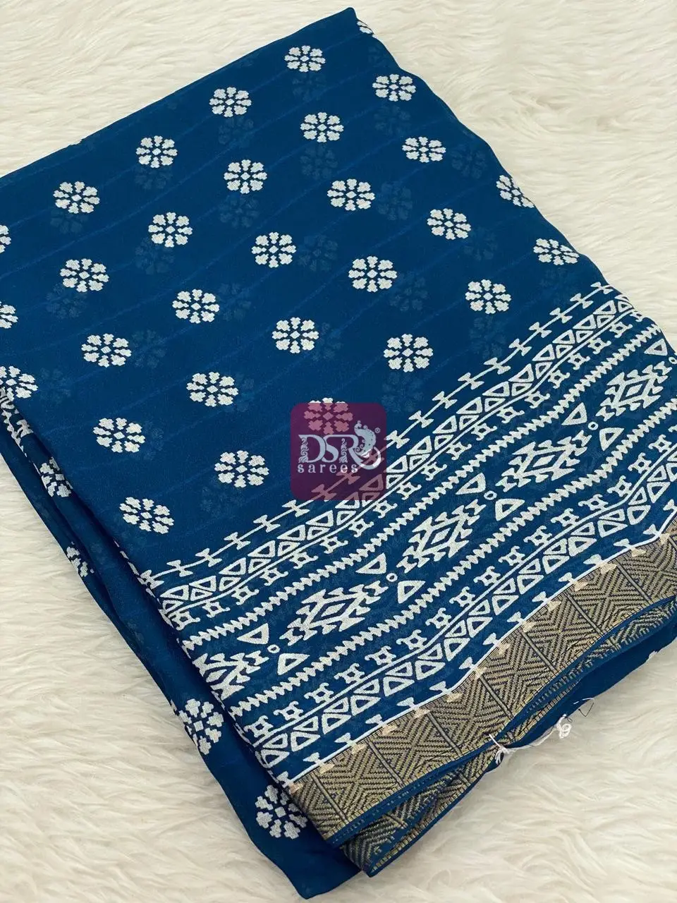 Viscose Chiffon Saree - vol7