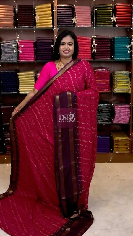 Viscose Chiffon Sarees - vol1