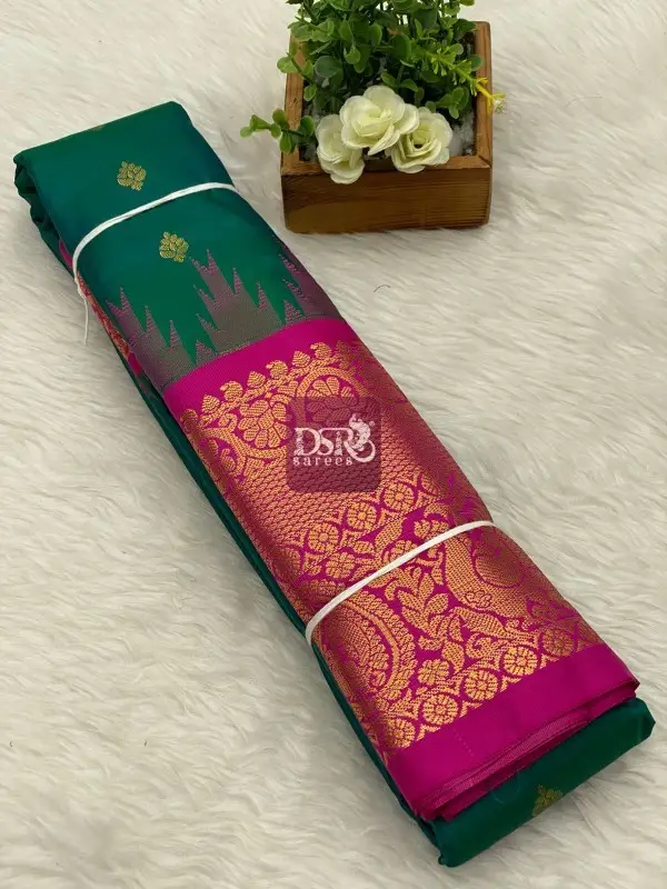 Semi Gadwal Border Sarees