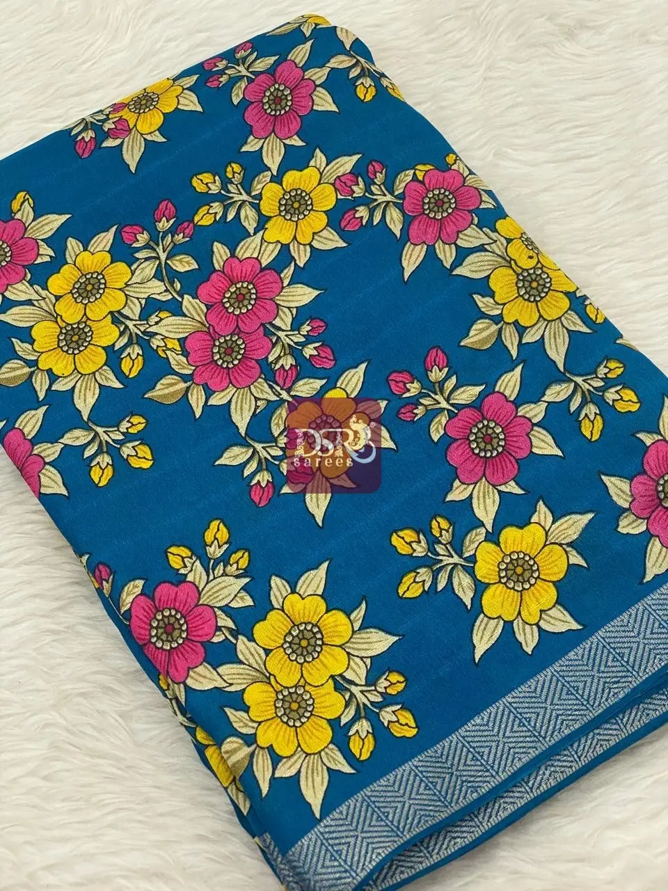 Viscose Chiffon Saree - vol8