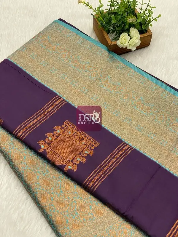 Premium Kanchi Korvai Border Saree