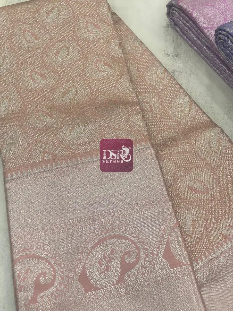 Silver Tissue Bridal Saree - vol1