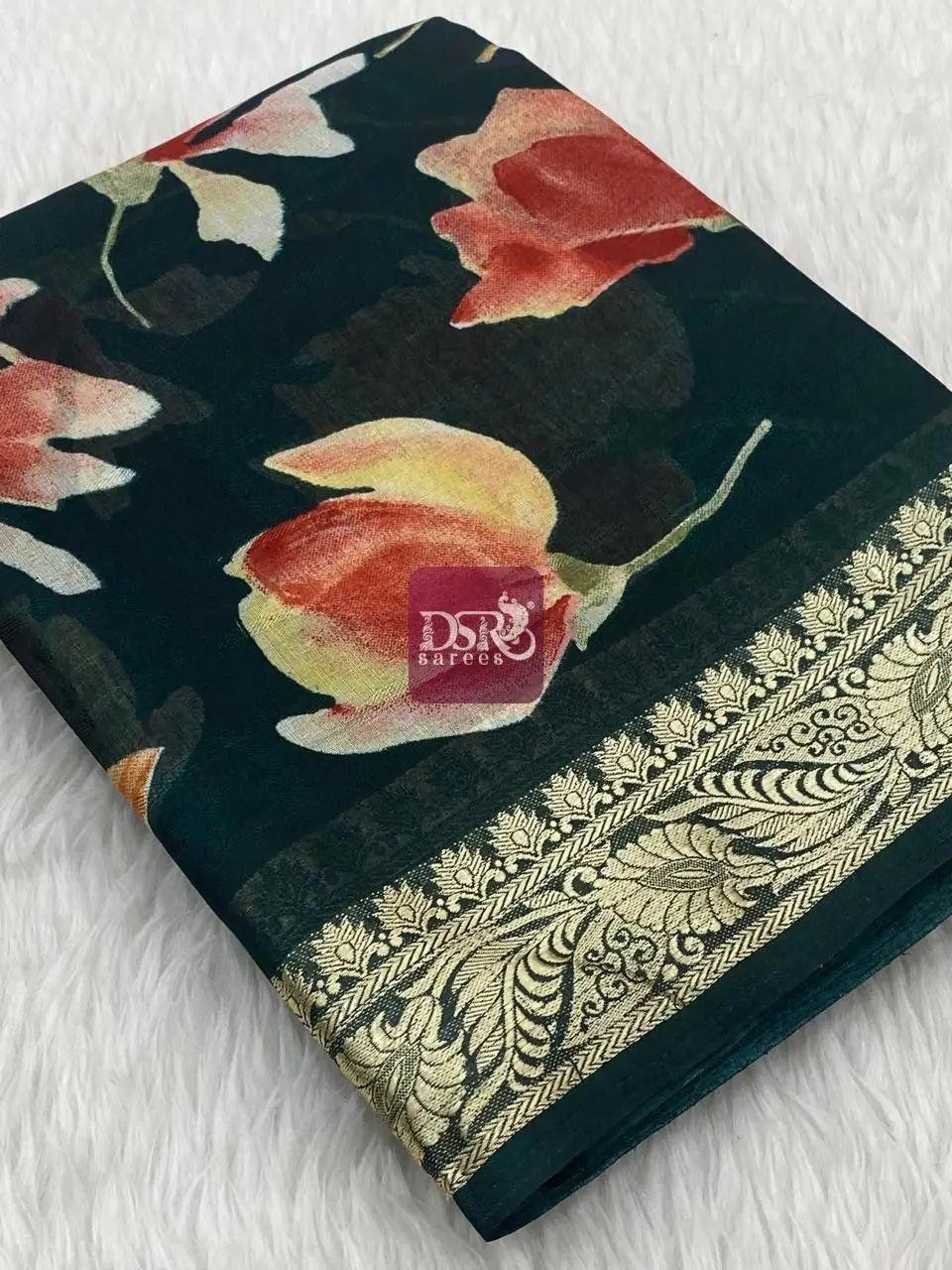 Viscose Chiffon Saree - vol8