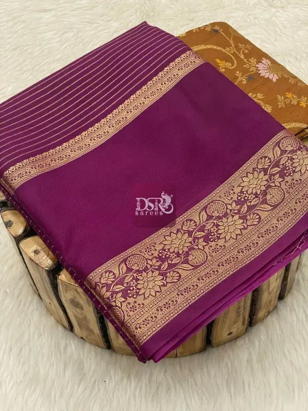 Premium Viscose With Meenakari Blouse