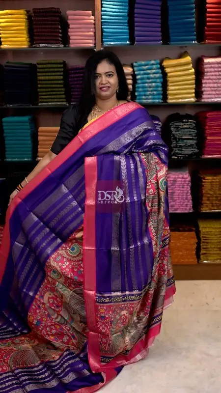 Digital Print Dola Crepe Saree