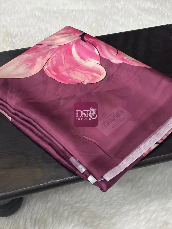 Digital Satin Silk Sarees