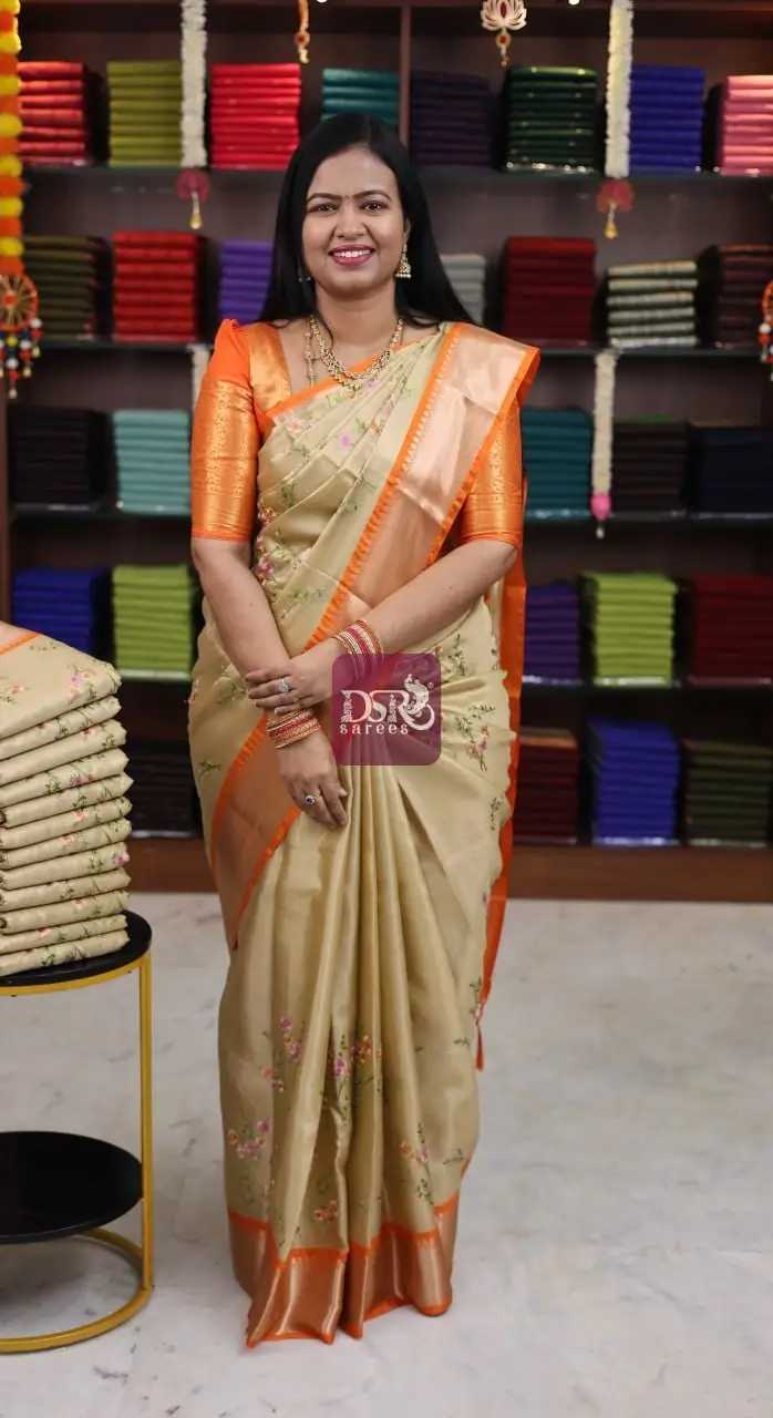 Printed Tissue Silk Sarees