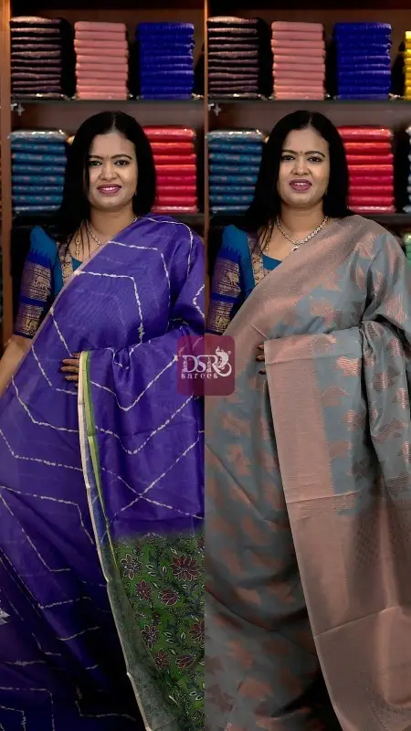 Banarasi  Soft Cotton + Chanderi Saree