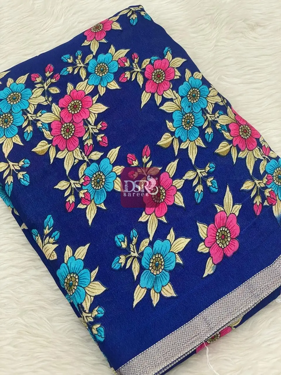 Viscose Chiffon Saree - vol8