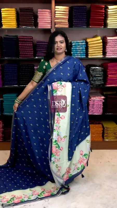 Viscose Digital Print Sarees
