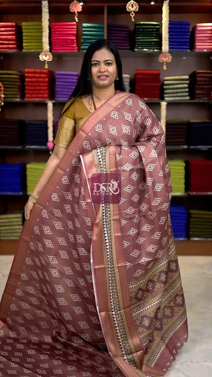 Khadhi Jute Cotton Sarees
