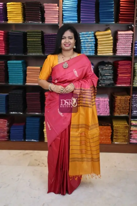 Banana Pith Fibre Saree