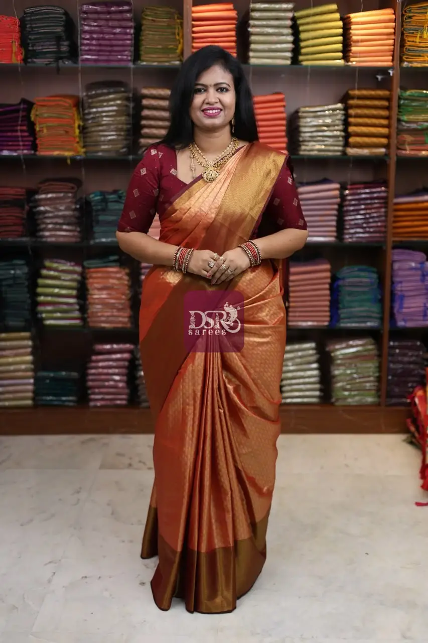 Kanchi Tissue Brocade Silk Sarees